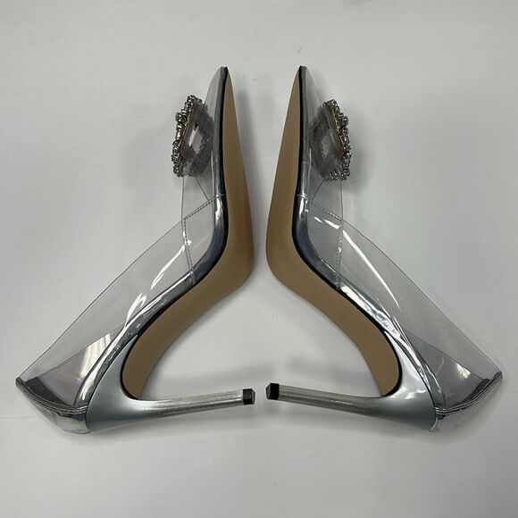 Good American Women’s Glass Cinder-f*cking-rella Pump Size 10 - Picture 7 of 10